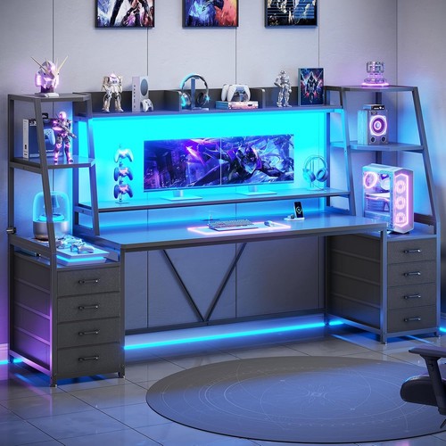 Gaming desk with - with, led
