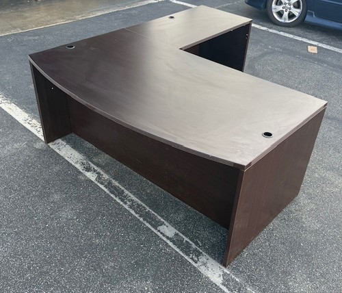 Executive shape office desk - shape,