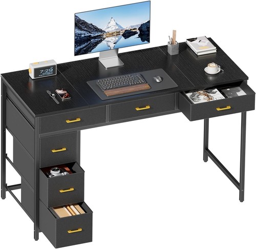 Computer desk with - computer,