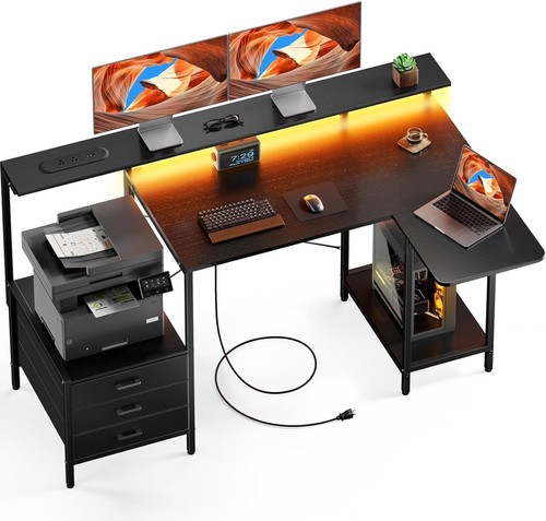 Computer desk with - desk, led
